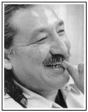 Photo of Leonard Peltier smiling